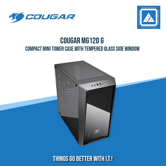 COUGAR MG120 G | COMPACT MINI TOWER CASE WITH TEMPERED GLASS SIDE WINDOW COUGAR MG120 G | COMPACT MINI TOWER CASE WITH TEMPERED GLASS SIDE WINDOW